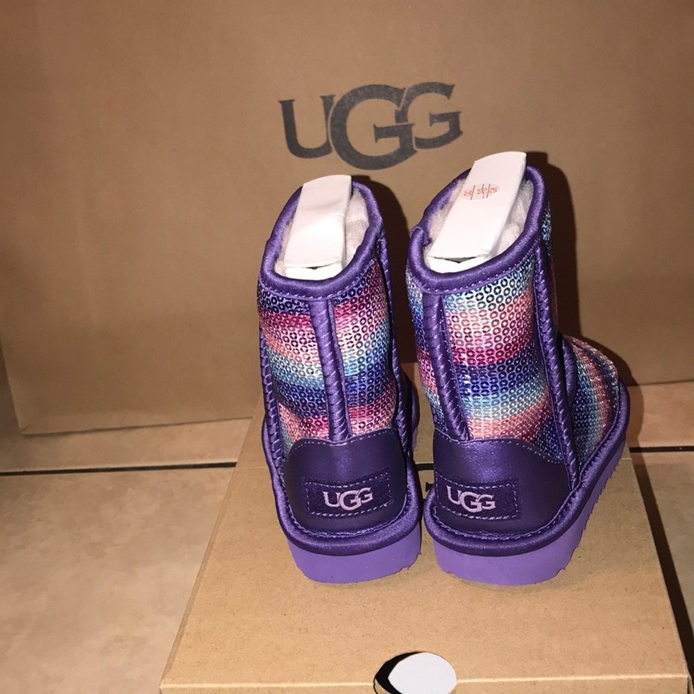 Toddler classic II sequin rainbow print boots NO OFFERS - Picture 3 of 6